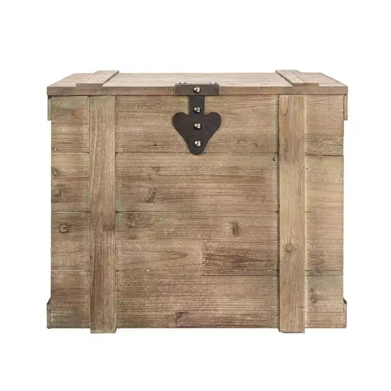Household Essentials Antiqued Decorative Trunk Large: Multicolored Storage Trunk for All Ages, 24.75" x 16.25" x 20.88"