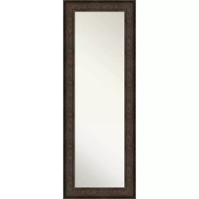 20" x 54" Ridge Bronze Full Length Mirror on The Door - Amanti Art