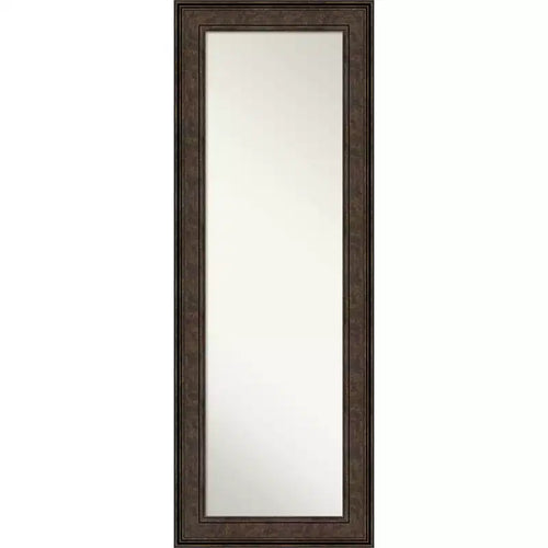 20" x 54" Ridge Bronze Full Length Mirror on The Door - Amanti Art