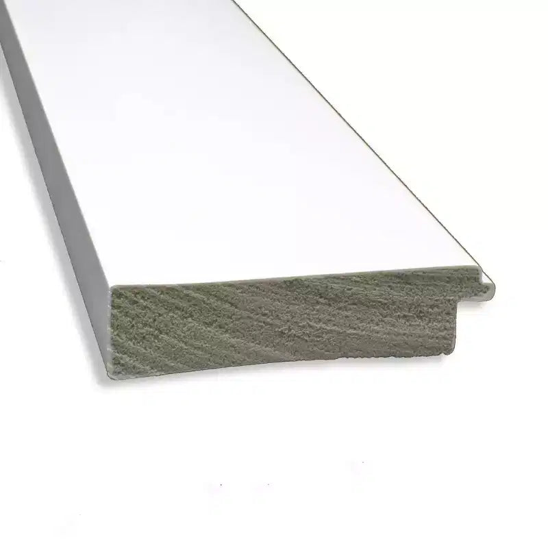 32" x 32" Non-Beveled Cabinet Bathroom Wall Mirror White - Amanti Art: Modern Square Polystyrene Frame, Wall Mount