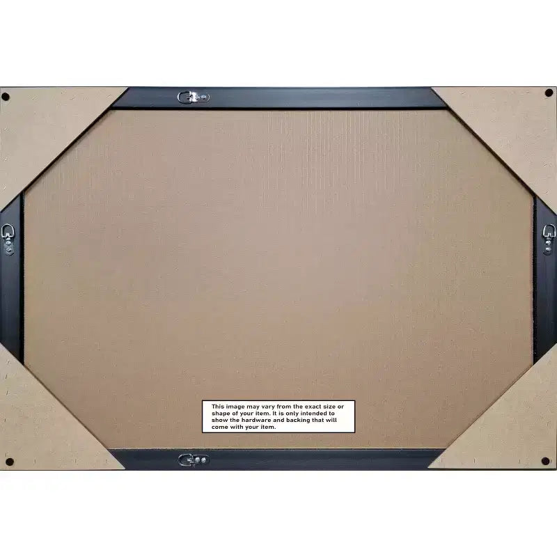 21"x27" Non-Beveled Edwin Wood Bathroom Wall Mirror Gray - Amanti Art