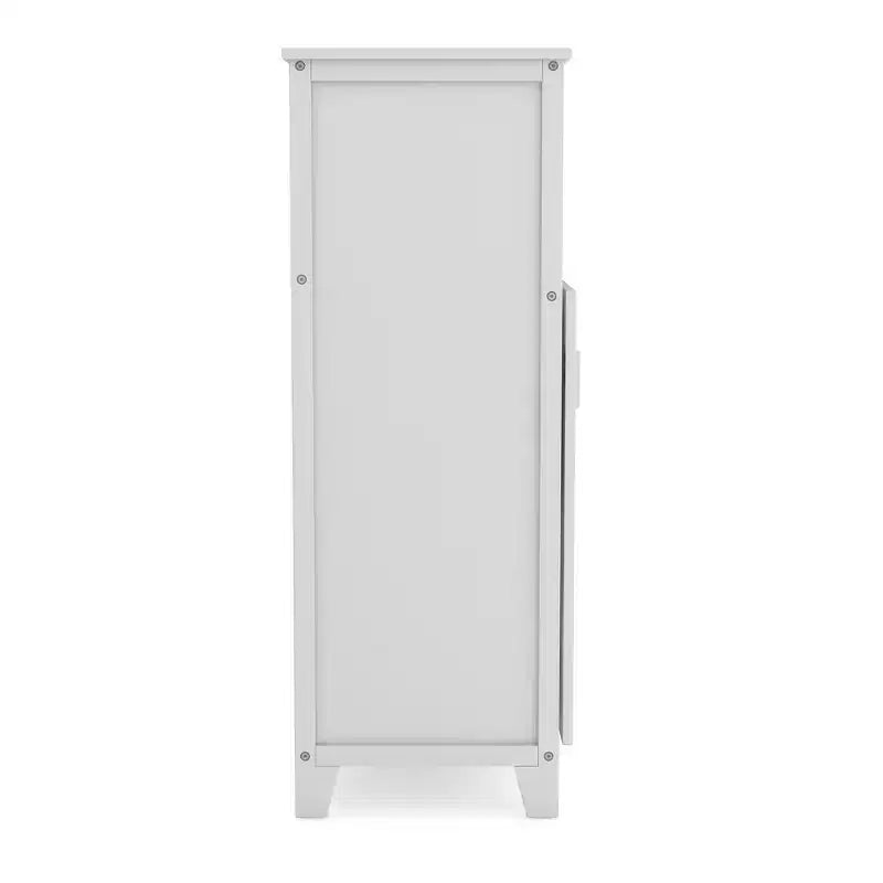 Martha Stewart Kids' Media Shelf: Children's Bedroom Storage Cabinet and Toy Organizer Bookshelf with Fabric Bin and Cubby Cubes