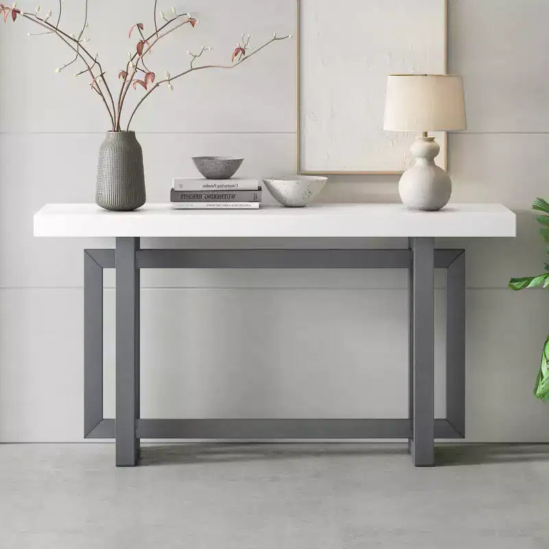 59.1 Modern Industrial Style Console Table - ModernLuxe