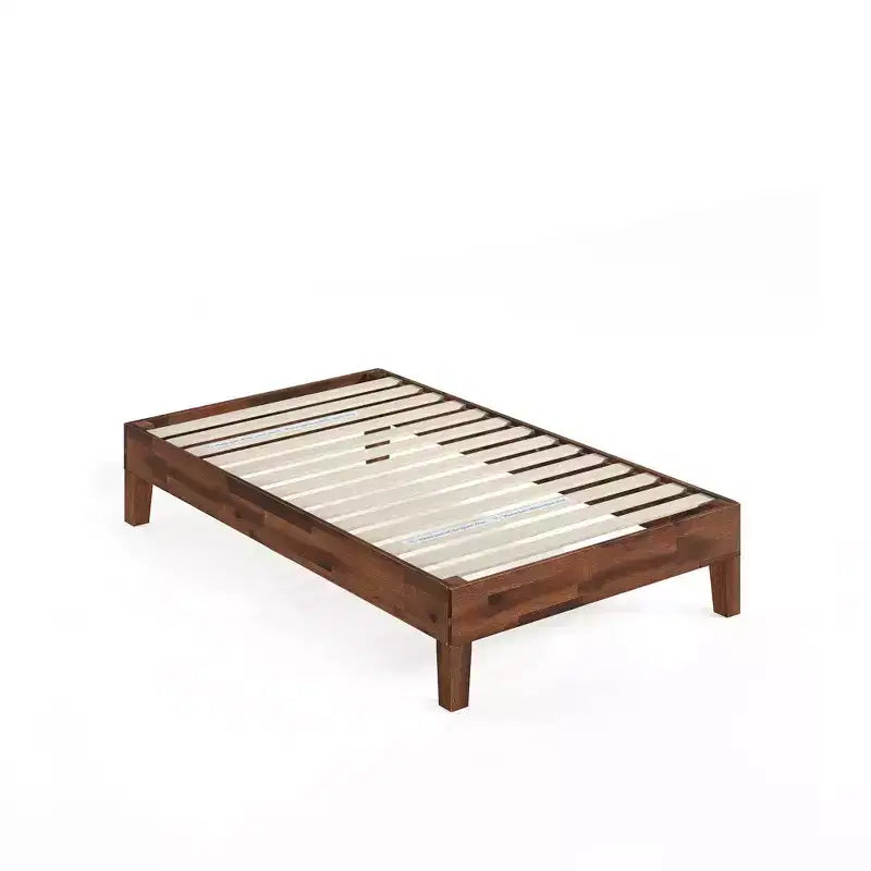Marissa 12 Deluxe Wood Platform Bed Frame Brown - Zinus