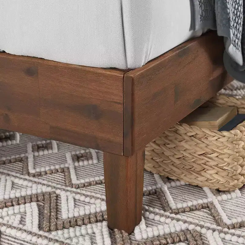 Marissa 12 Deluxe Wood Platform Bed Frame Brown - Zinus