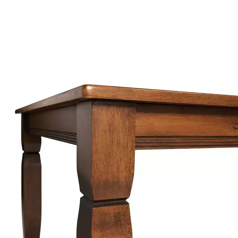 Emma and Oliver Wooden Dining Table with Turned Wooden Legs