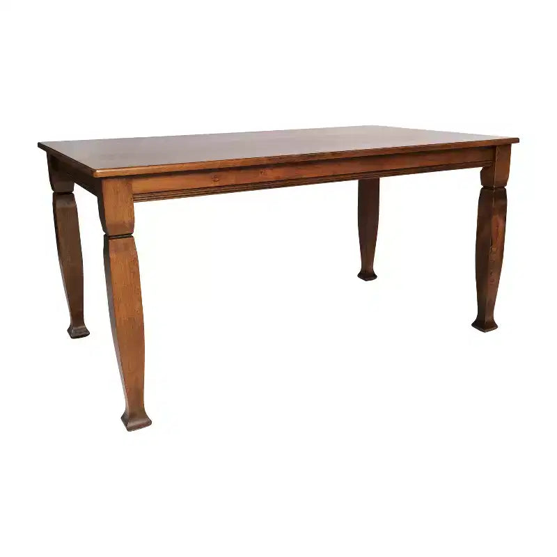 Emma and Oliver Wooden Dining Table with Turned Wooden Legs