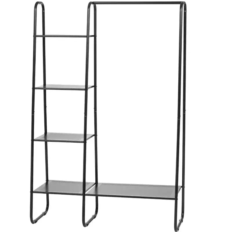 IRIS Clothing Rack Clothes Rack Metal Garment Rack with 5 Metal shelf
