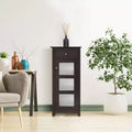 Teamson Home Chesterfield Single Door Floor Cabinet with Drawer