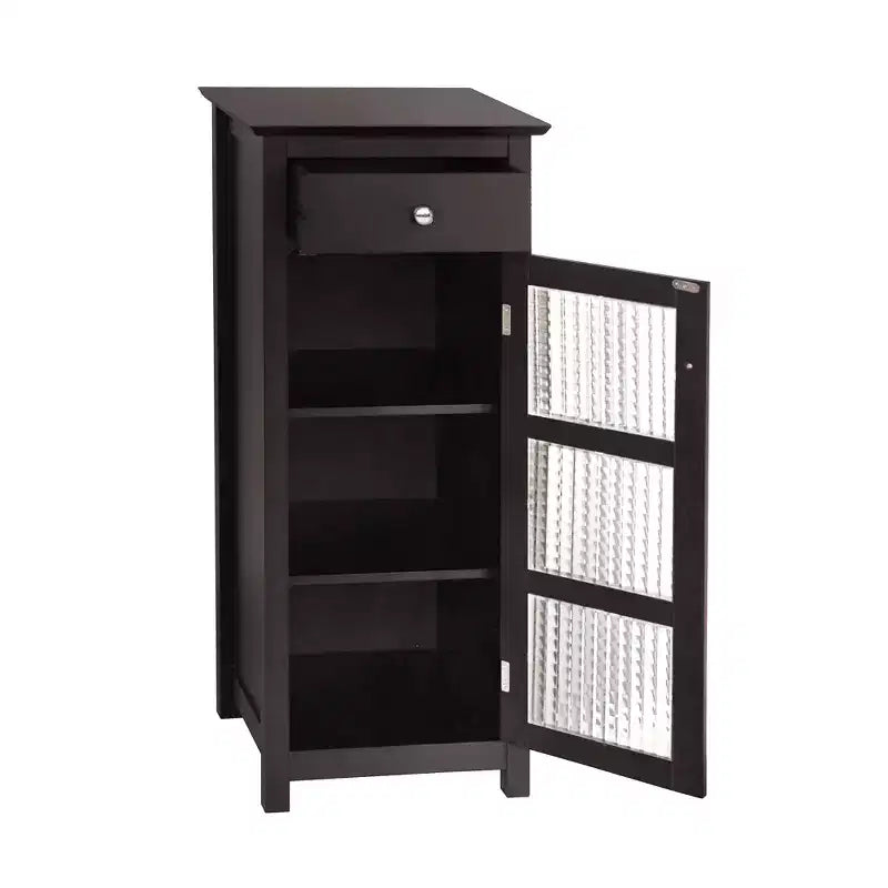 Teamson Home Chesterfield Single Door Floor Cabinet with Drawer
