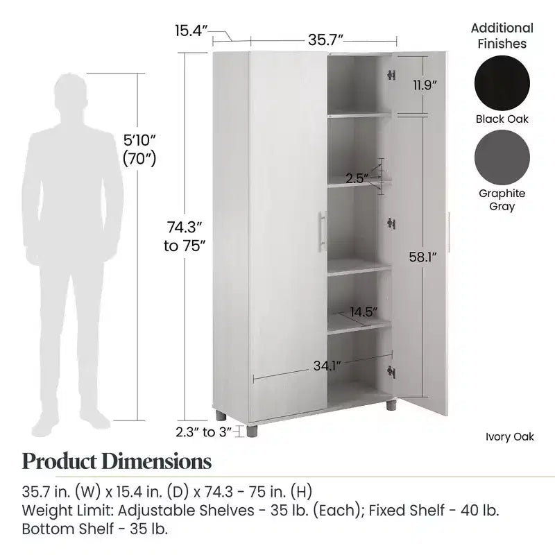 Systembuild Camberly 36 Utility Storage Cabinet