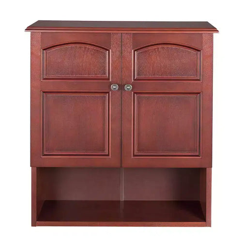 Teamson Home Martha 22.25 x 25 2-Door Removable Wall Cabinet, Mahogany