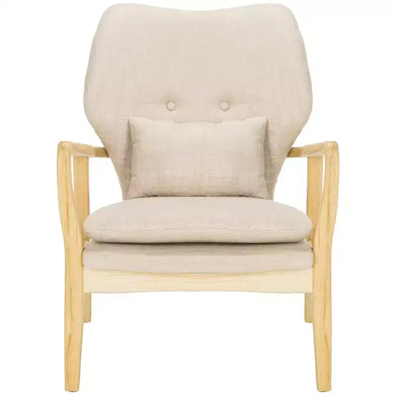 Tarly Accent Chair - ACH9500B - Beige/Natural - Safavieh