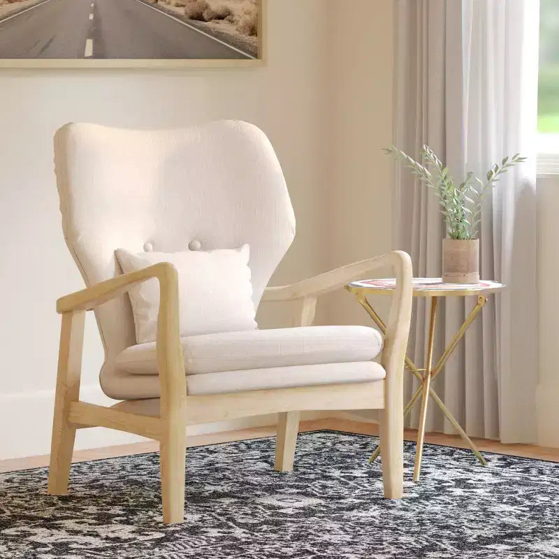 Tarly Accent Chair - ACH9500B - Beige/Natural - Safavieh