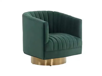 Josephine Swivel Barrel Chair - SFV4726 - Safavieh Couture