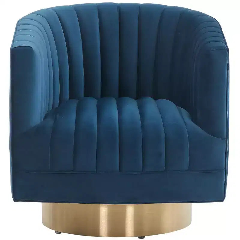 Josephine Swivel Barrel Chair - SFV4726 - Safavieh Couture