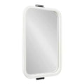 Kate and Laurel Hogan Rectangle Wood Functional Mirror, 20x33, White