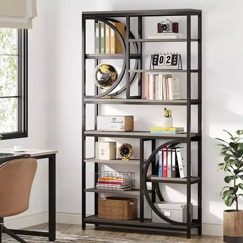 Tribesigns Industrial 8-Tier Etagere Bookcase