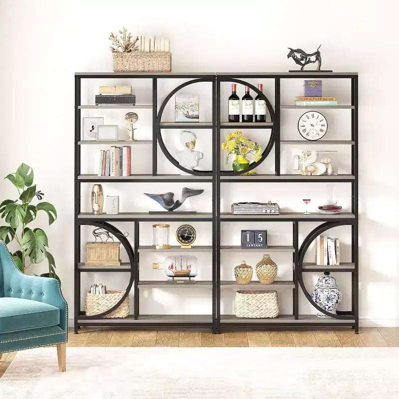 Tribesigns Industrial 8-Tier Etagere Bookcase