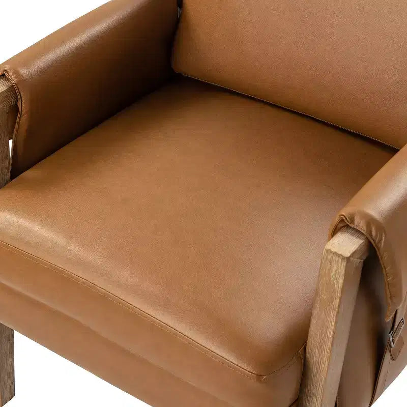 Kelly Mid-century Armchair with Distressed Finish | HULALA HOME