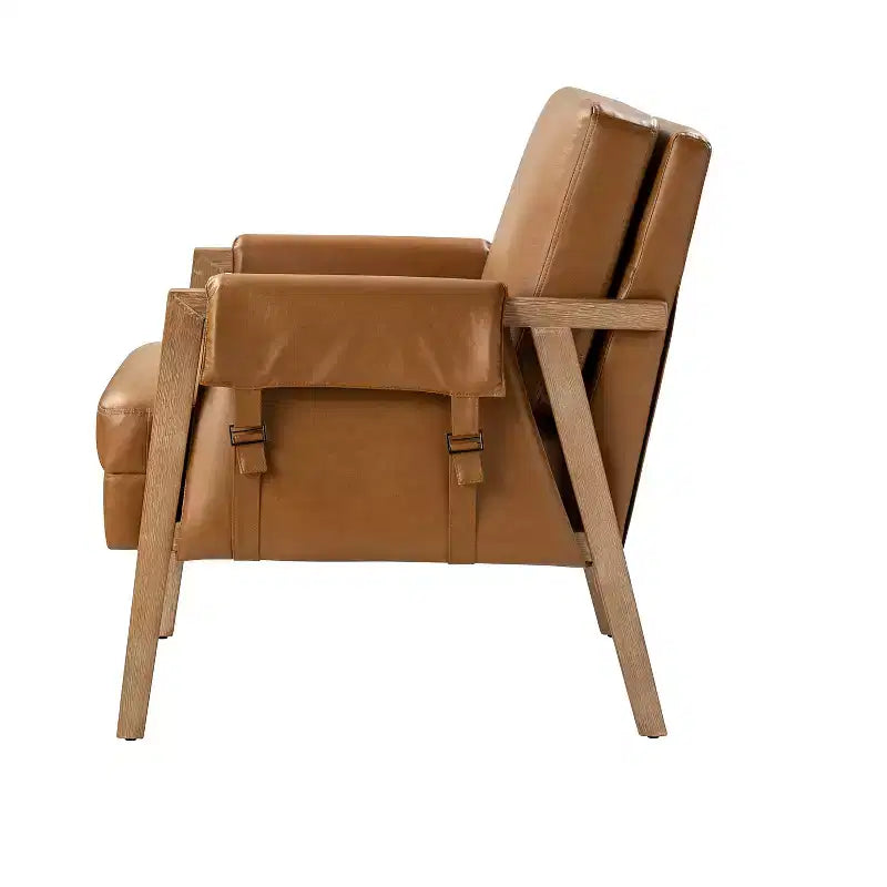Kelly Mid-century Armchair with Distressed Finish | HULALA HOME