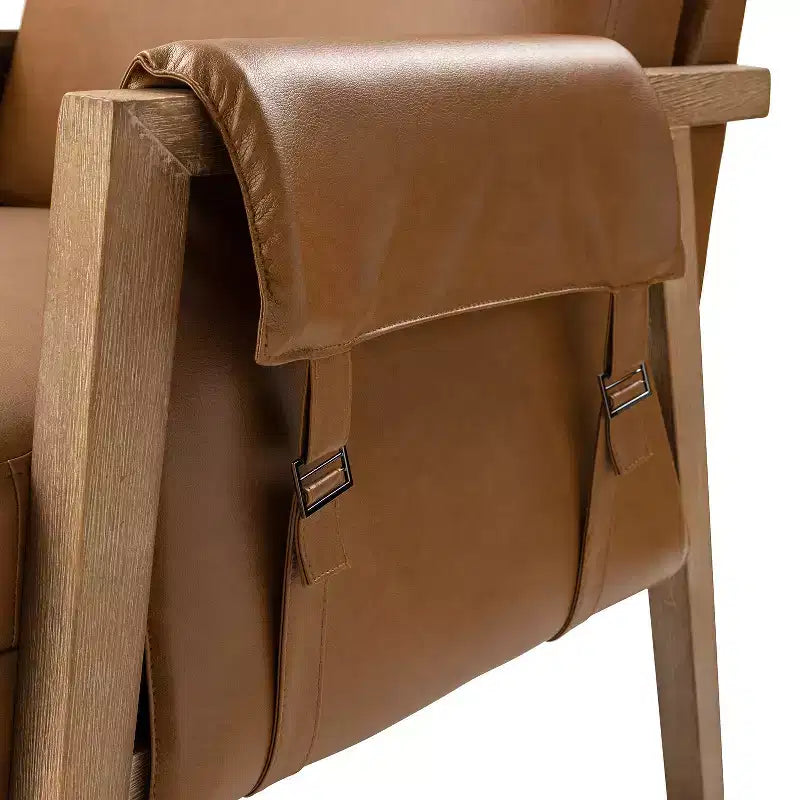 Kelly Mid-century Armchair with Distressed Finish | HULALA HOME