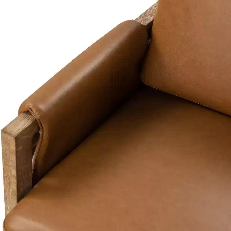 Kelly Mid-century Armchair with Distressed Finish | HULALA HOME