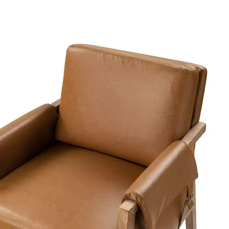 Kelly Mid-century Armchair with Distressed Finish | HULALA HOME