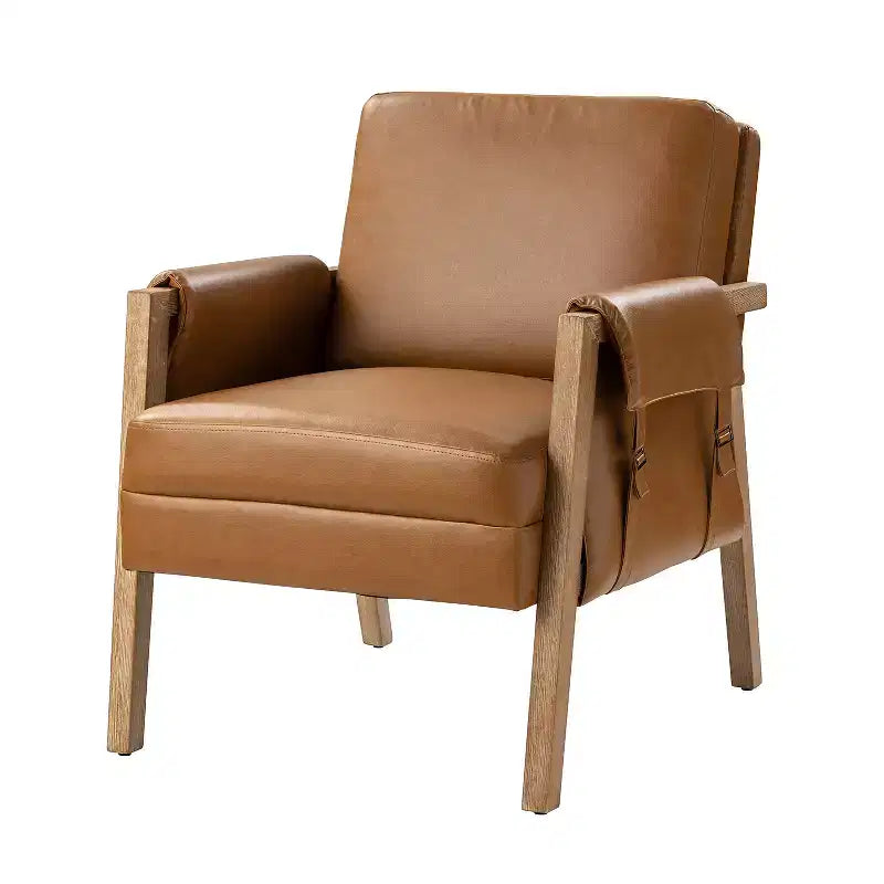 Kelly Mid-century Armchair with Distressed Finish | HULALA HOME