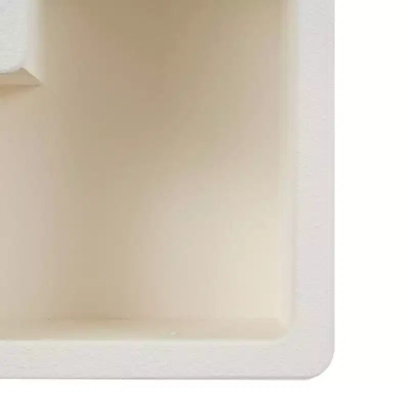 Wooden Geometric Wall Shelf with Block Shapes Cream - Olivia & May