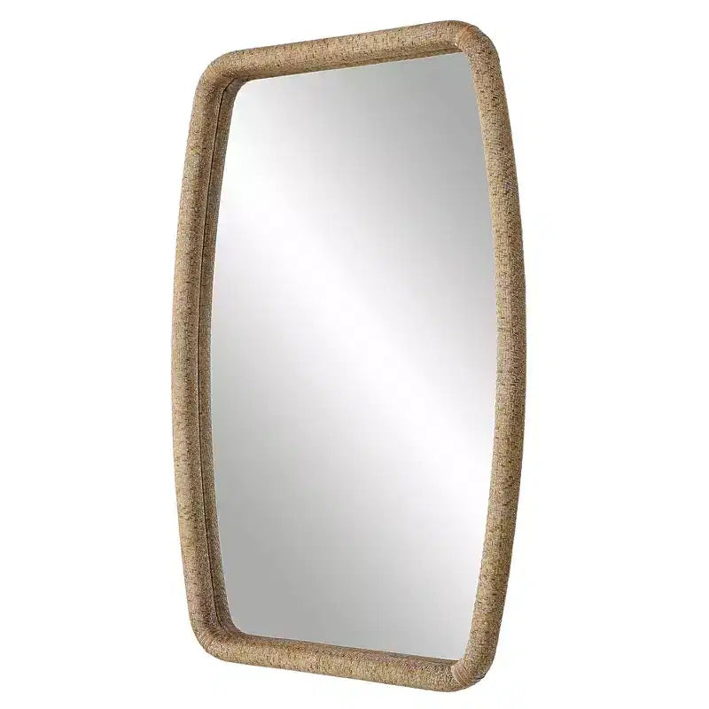 Uttermost Tiki Woven Rattan 23 3/4 x 36 1/4 Wall Mirror