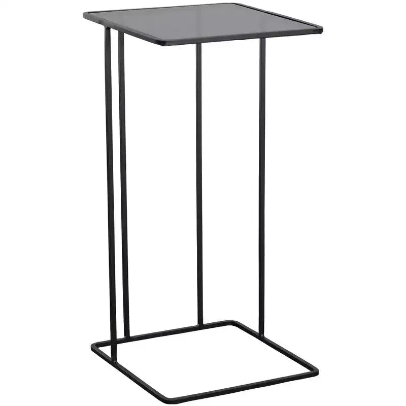 Uttermost Cadmus 12 Wide Brushed Black Square Accent Table