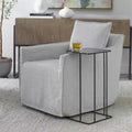 Uttermost Cadmus 12 Wide Brushed Black Square Accent Table