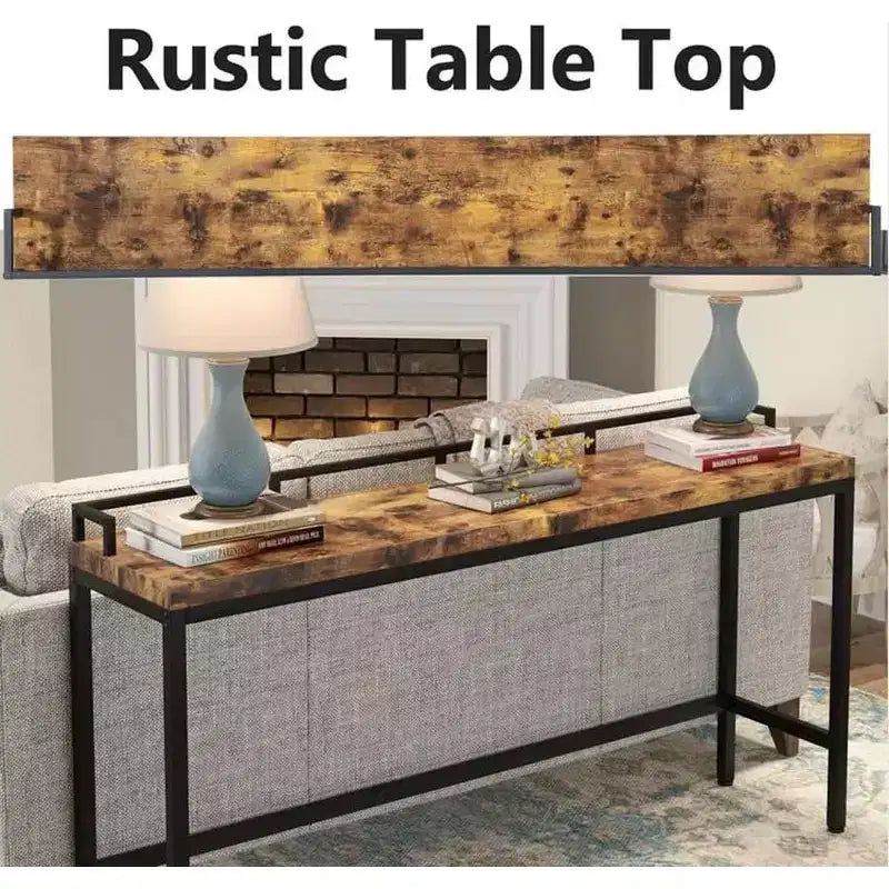 Tribesigns 70.9 Long Sofa Table, Narrow Entryway Console Table for Living Room