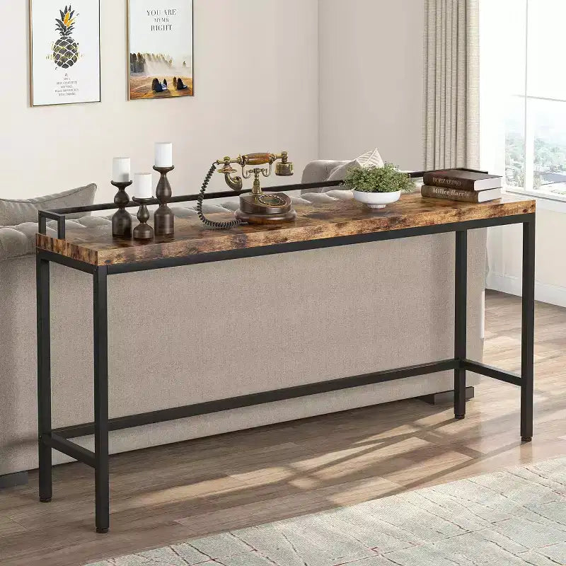 Tribesigns 70.9 Long Sofa Table, Narrow Entryway Console Table for Living Room