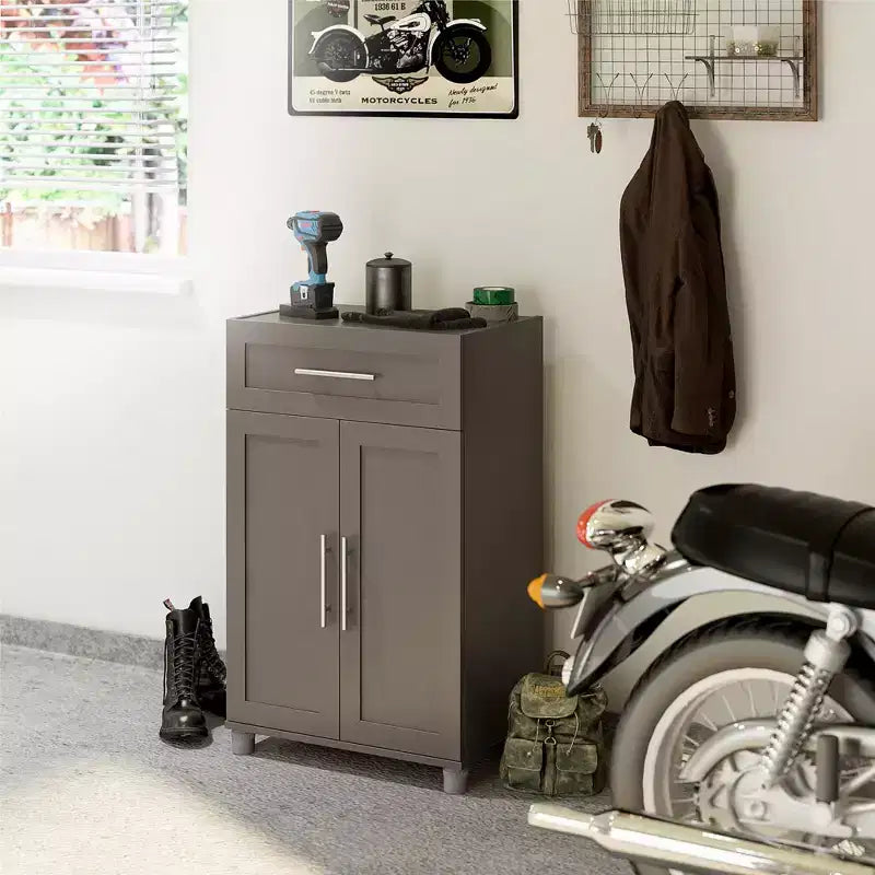 Systembuild Evolution Camberly Framed 2 Door/1 Drawer Storage Cabinet
