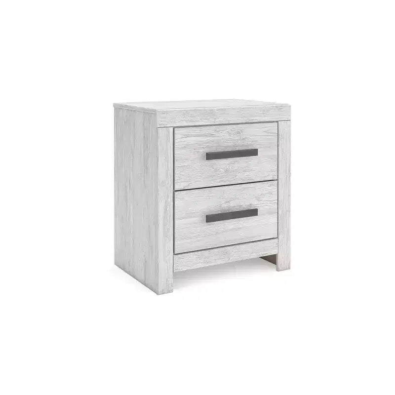 Signature Design by Ashley Cayboni 2 Drawer Nightstand, Whitewash