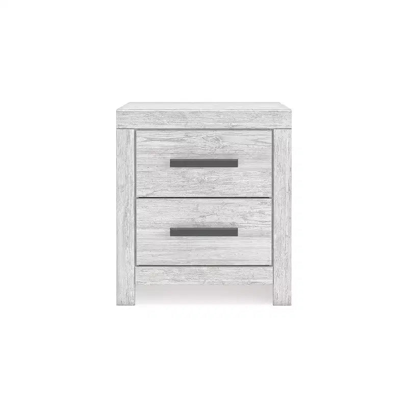Signature Design by Ashley Cayboni 2 Drawer Nightstand, Whitewash