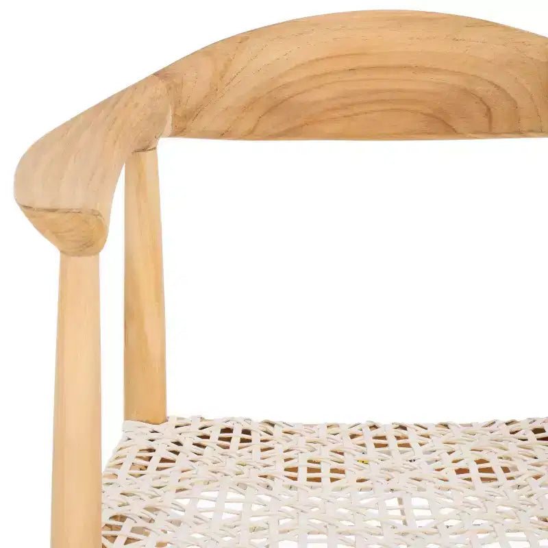 Bandelier Counter Stool - BST1006A - Natural/White - Safavieh