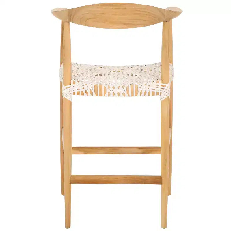Bandelier Counter Stool - BST1006A - Natural/White - Safavieh