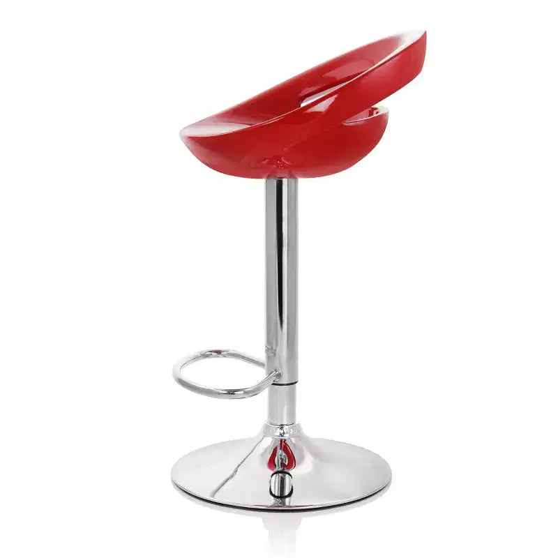 Elama 2 Piece Retro Adjustable Bar Stool with Chrome Base