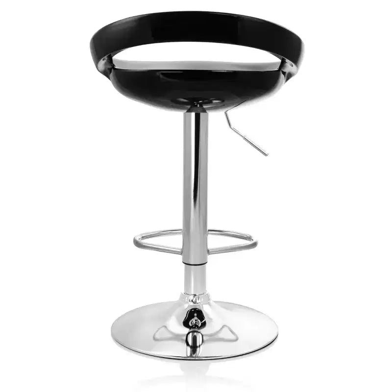 Elama 2 Piece Retro Adjustable Bar Stool with Chrome Base