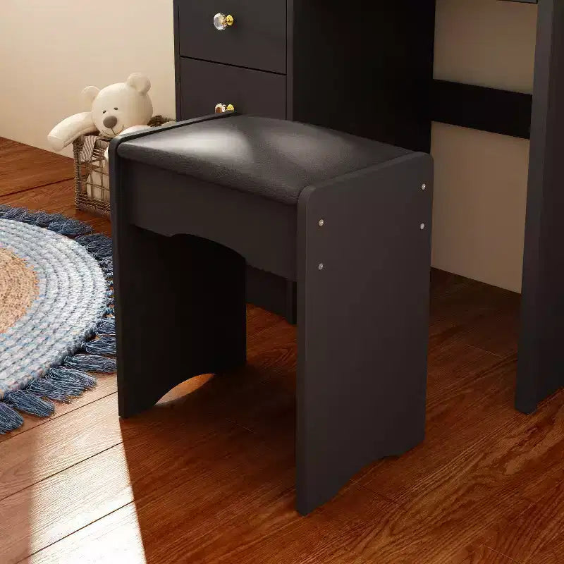 Famapy 31.5''W Dressing Desk Makeup Vanity Set with Stool and Mirror Led Light Bedroom Accent