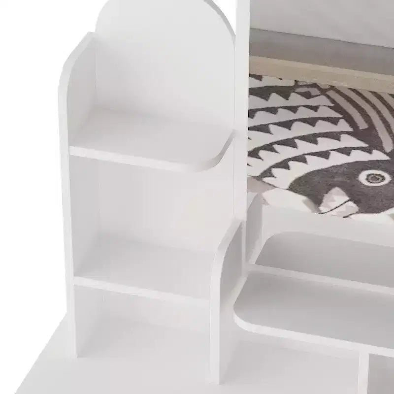 Famapy 31.5''W Dressing Desk Makeup Vanity Set with Stool and Mirror Led Light Bedroom Accent