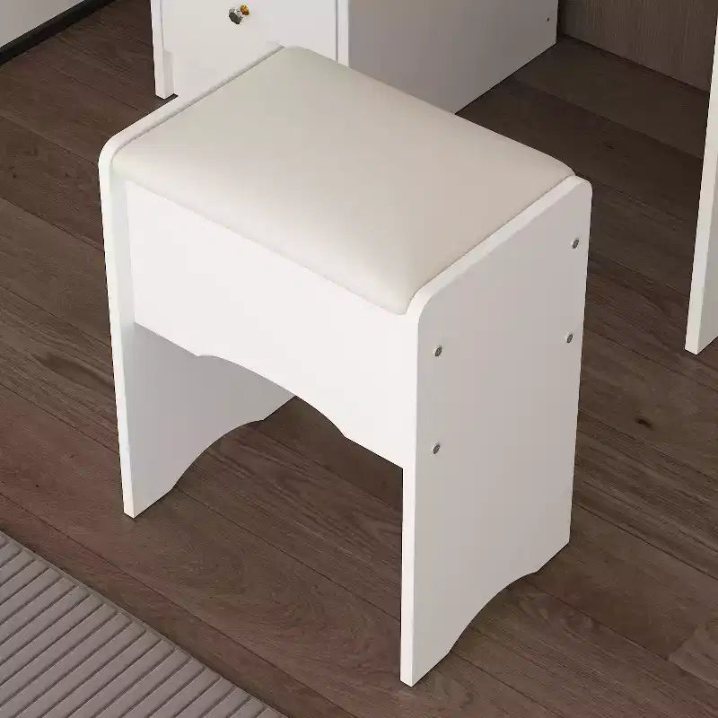 Famapy 31.5''W Dressing Desk Makeup Vanity Set with Stool and Mirror Led Light Bedroom Accent