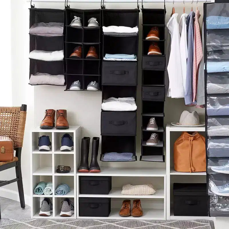 Household Essentials 6 Shelf Hanging Organizer Linen