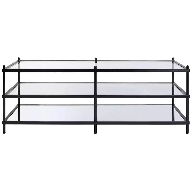 Cathal Glass And Mirror Coffee Table - Safavieh