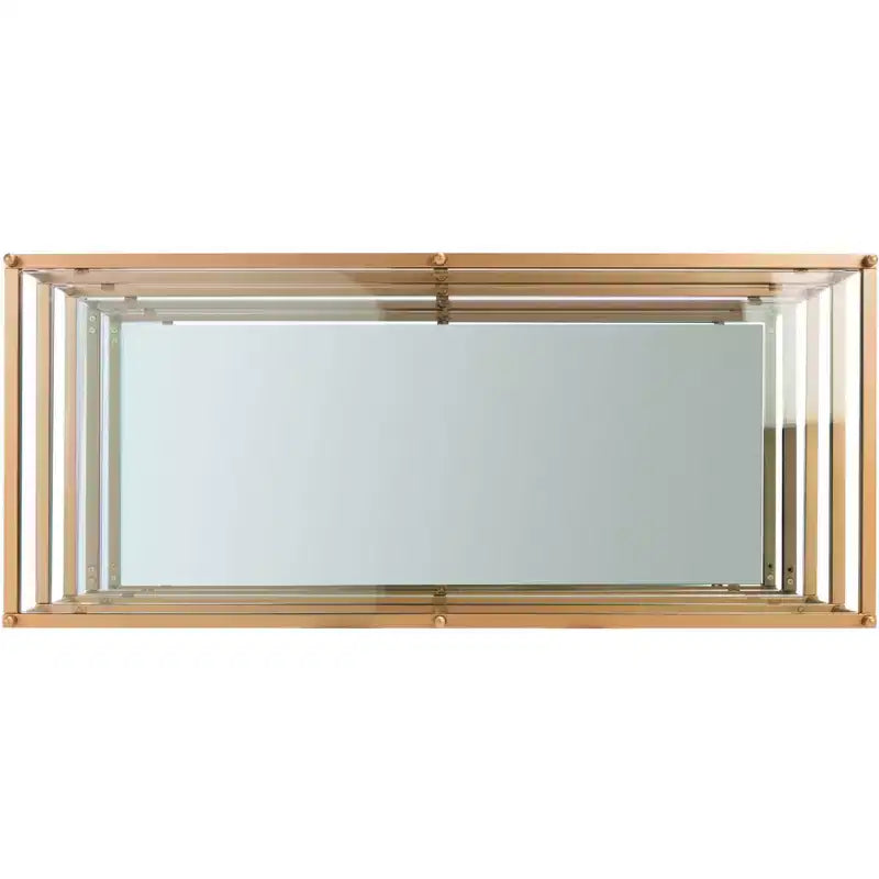 Cathal Glass And Mirror Coffee Table - Safavieh