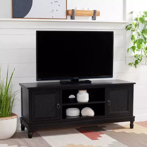 Haines 2 Door 1 Shelf Media Stand - MED5709 - Safavieh