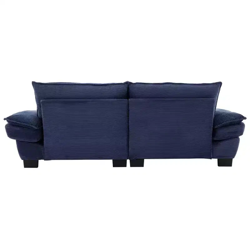 84W Loveseat Sofa with Pillows, Comfy Corduroy Upholstered Deep Seat Sofa Couch 4B - ModernLuxe